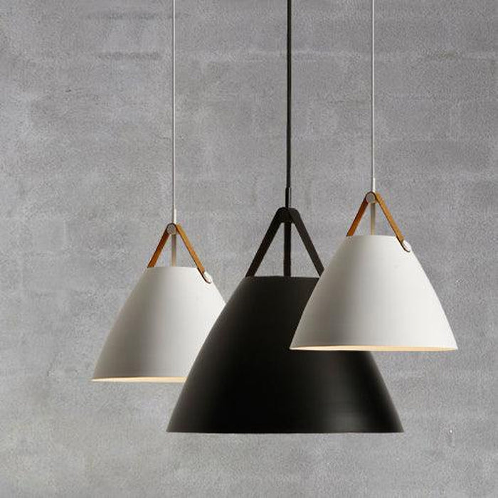Leather Strap Suspension Minimalist Pendant Light-DWHOME