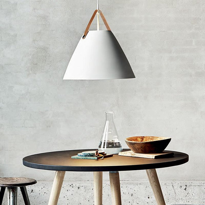 Leather Strap Suspension Minimalist Pendant Light - DWHOME