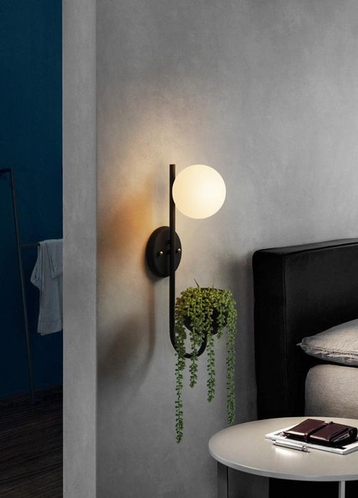 Ritz Single Head Pot Plant Wall Light - DWHOME