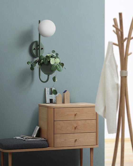 Ritz Single Head Pot Plant Wall Light - DWHOME