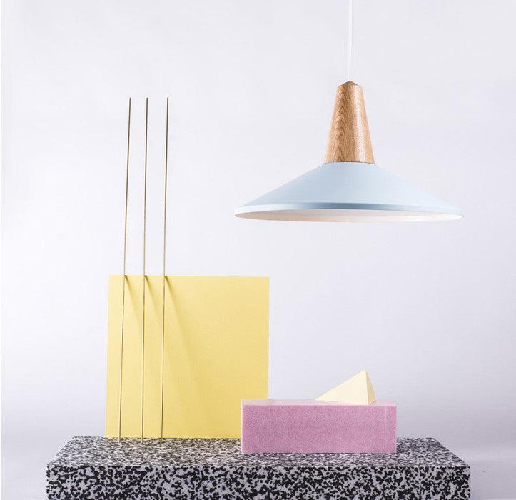 LundLund Minimalist Scandinavian Wooden Pendant Light - DWHOME