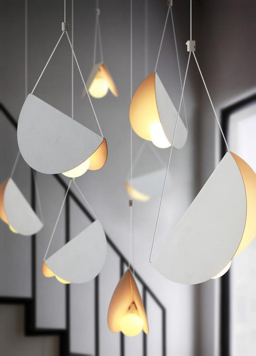 White Glider Minimalist Line Pendant Light - DWHOME