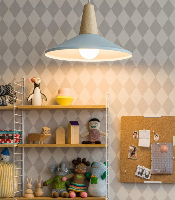 LundLund Minimalist Scandinavian Wooden Pendant Light - DWHOME