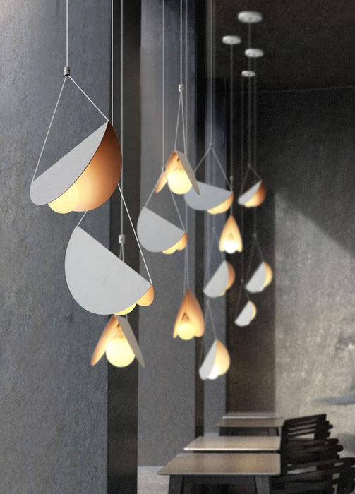 White Glider Minimalist Line Pendant Light - DWHOME