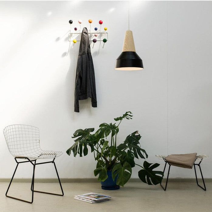 LundLund Minimalist Scandinavian Wooden Pendant Light - DWHOME