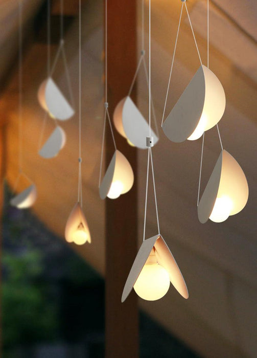 White Glider Minimalist Line Pendant Light - DWHOME