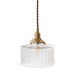 Matilda Glass Mid Century Vintage look Brass Fitting Pendant Light - DWHOME