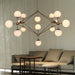 Ritz 15 Bulb Brass Pendant Light - DWHOME