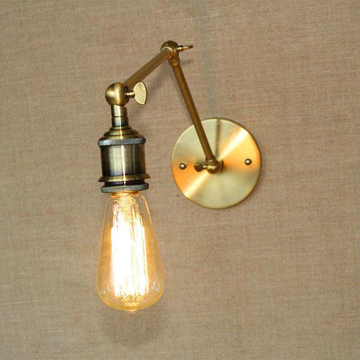 Long Arm Brass Industrial Wall Light-DWHOME