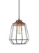 Sangkar Metal Cage Pendant Light With Wooden Base - DWHOME