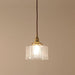 Matilda Glass Mid Century Vintage look Brass Fitting Pendant Light - DWHOME