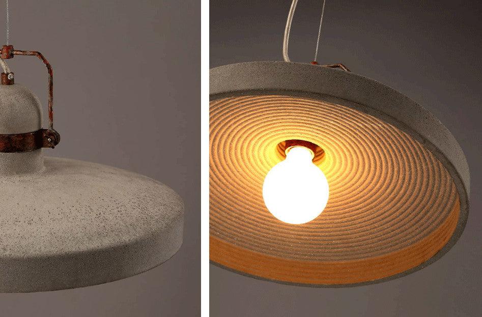 Vardo Concrete Pendant Light-DWHOME