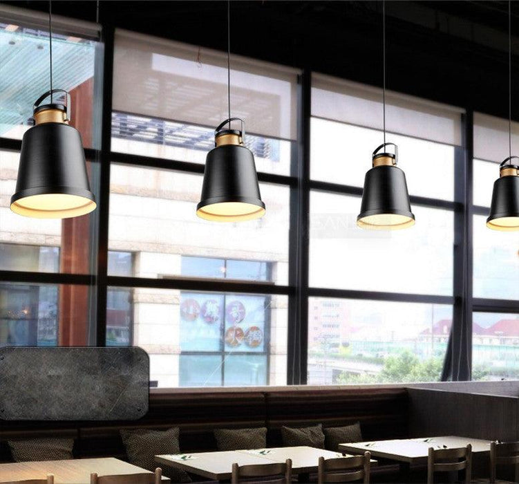 Newman Black Dome Industrial Loft Pendant Light - DWHOME