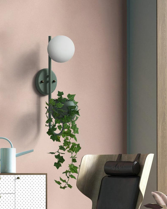 Ritz Single Head Pot Plant Wall Light - DWHOME
