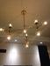 Ritz 10 Bulb Brass Pendant Light - DWHOME