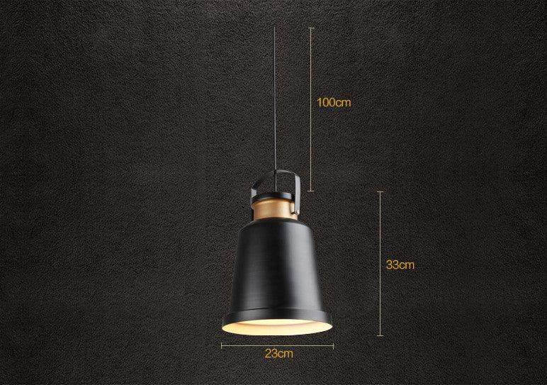 Newman Black Dome Industrial Loft Pendant Light - DWHOME