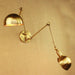 Brass Double Head Shade Industrial Wall Light - DWHOME