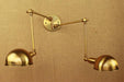 Brass Double Head Shade Industrial Wall Light - DWHOME