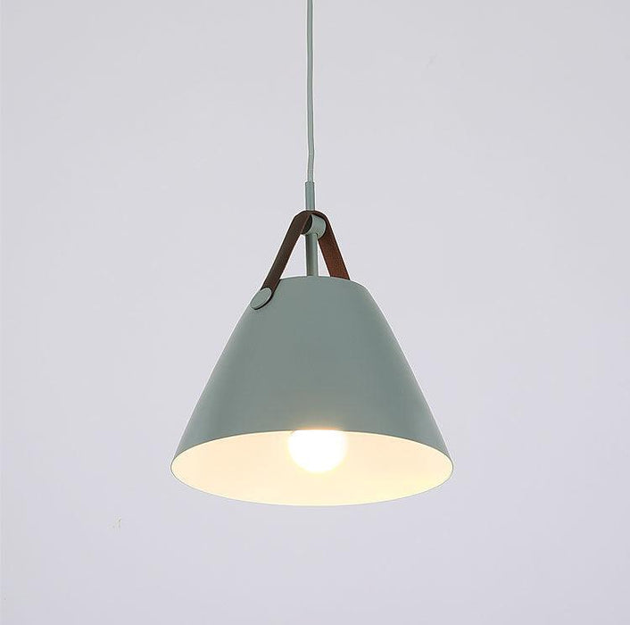 Leather Strap Suspension Minimalist Pendant Light - DWHOME