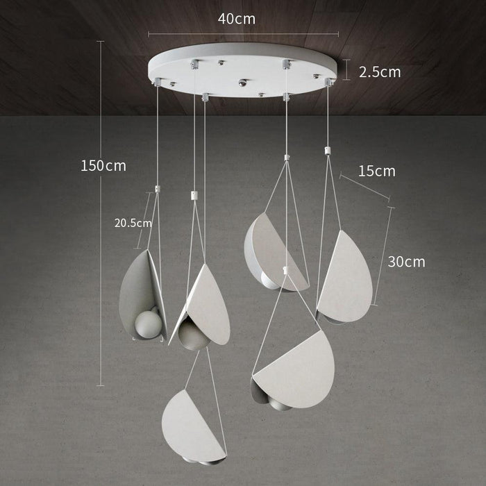 White Glider Minimalist Line Pendant Light - DWHOME