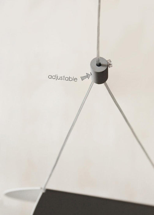White Glider Minimalist Line Pendant Light - DWHOME