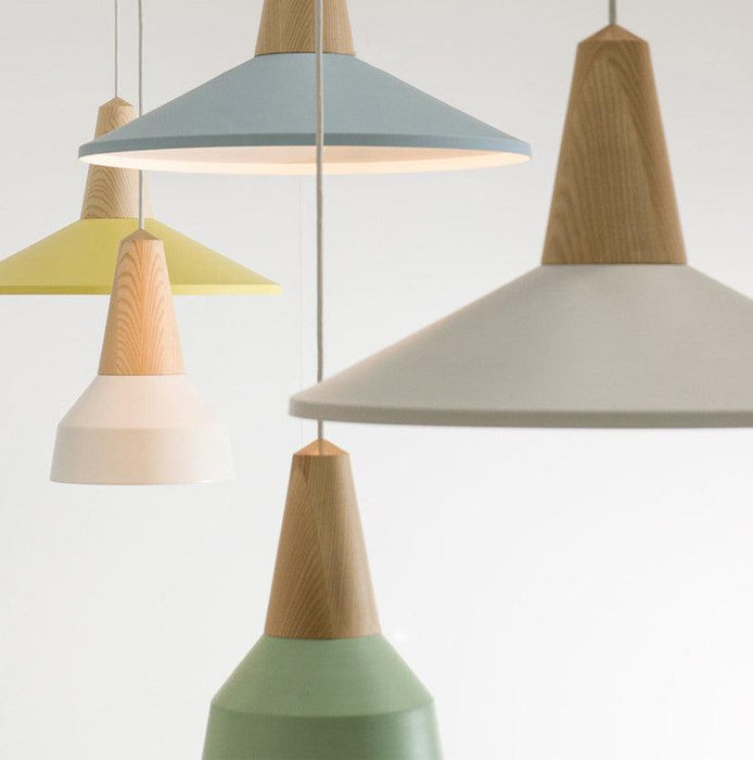 LundLund Minimalist Scandinavian Wooden Pendant Light - DWHOME