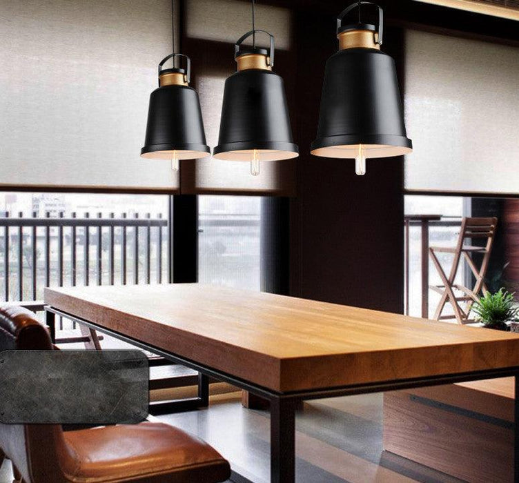 Newman Black Dome Industrial Loft Pendant Light - DWHOME