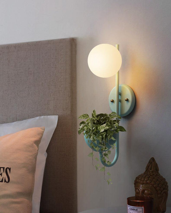 Ritz Single Head Pot Plant Wall Light - DWHOME