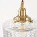 Matilda Glass Mid Century Vintage look Brass Fitting Pendant Light - DWHOME