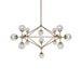 Ritz 15 Bulb Brass Pendant Light - DWHOME