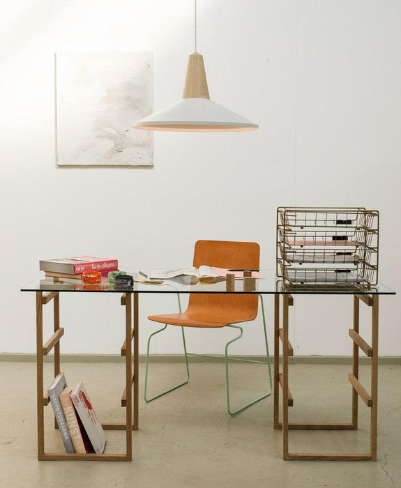 LundLund Minimalist Scandinavian Wooden Pendant Light - DWHOME