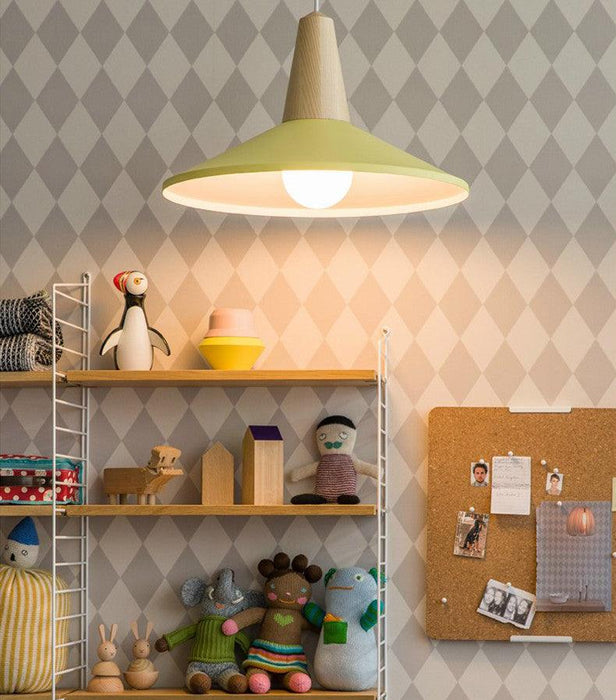 LundLund Minimalist Scandinavian Wooden Pendant Light - DWHOME