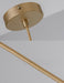 Ritz Single Head Brass Coloured Pendant Light-DWHOME