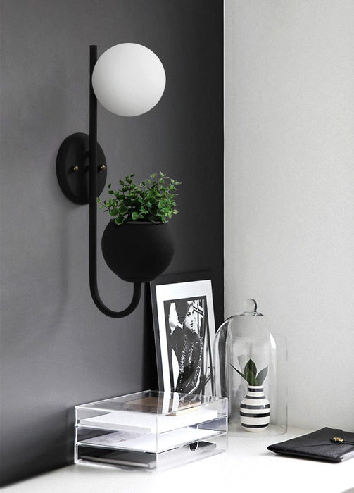 Ritz Single Head Pot Plant Wall Light - DWHOME