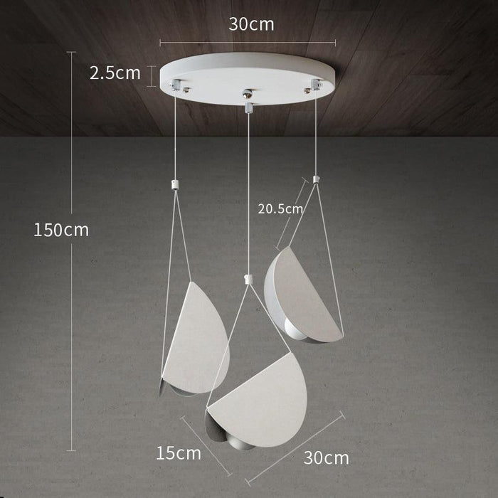 White Glider Minimalist Line Pendant Light - DWHOME