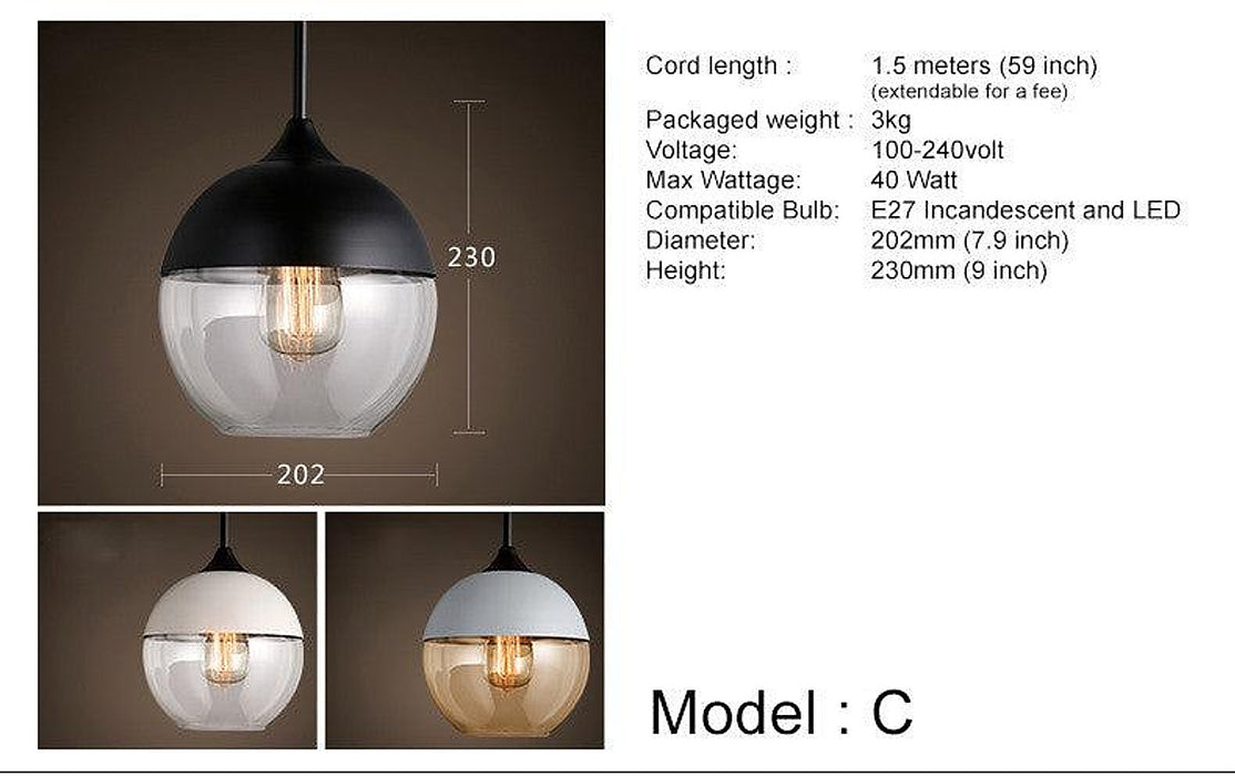 Toledo Minimalist Contemporary Pendant Light-DWHOME