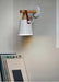 Nora Leather strap wooden scandi wall Light - DWHOME