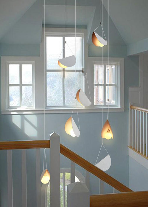 White Glider Minimalist Line Pendant Light - DWHOME