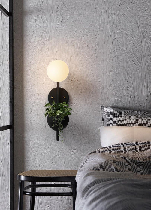 Ritz Single Head Pot Plant Wall Light - DWHOME