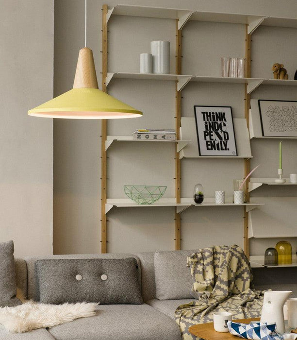 LundLund Minimalist Scandinavian Wooden Pendant Light - DWHOME