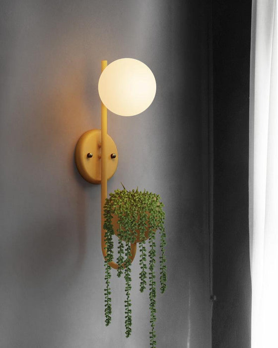 Ritz Single Head Pot Plant Wall Light - DWHOME