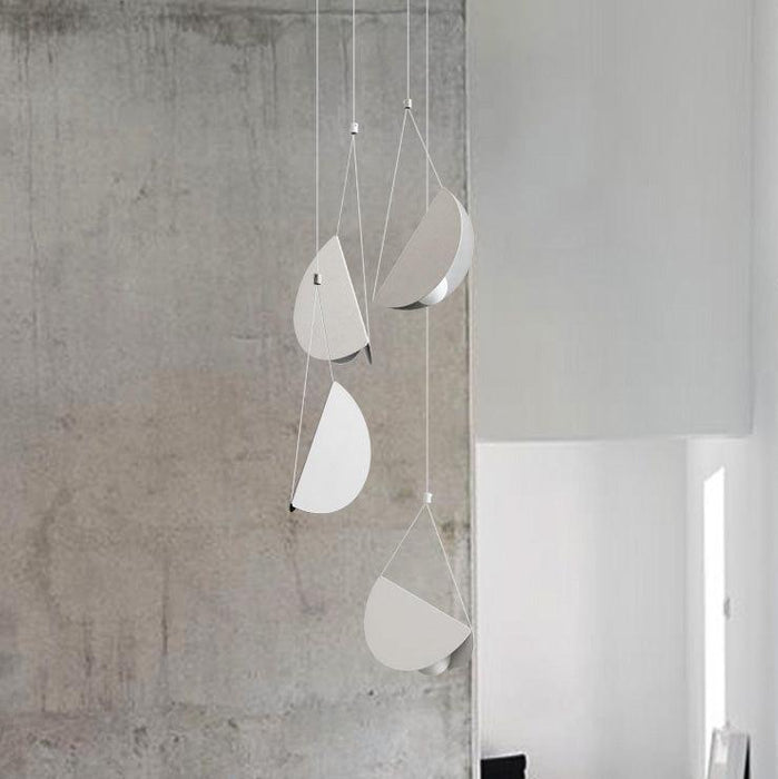 White Glider Minimalist Line Pendant Light - DWHOME