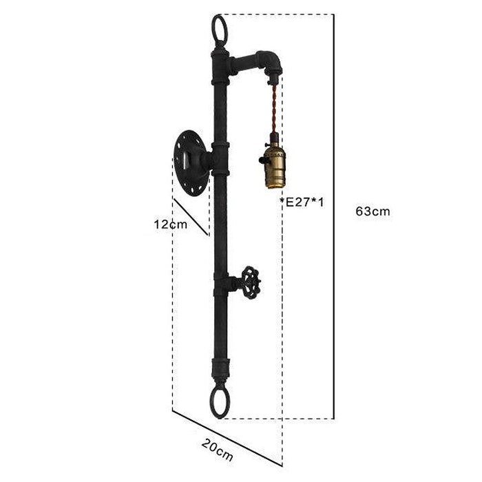 Wall Fixed Water Pipe Turned Wall Light-DWHOME