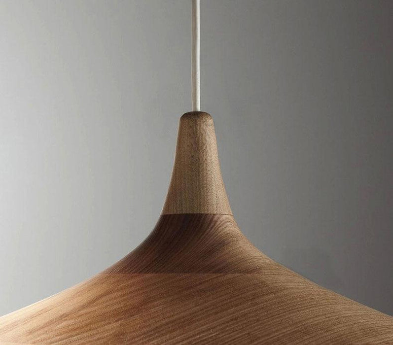 Kalmar Minimalist Wooden Top Pendant Light-DWHOME