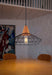 Sangkar Metal Cage Pendant Light With Wooden Base - DWHOME