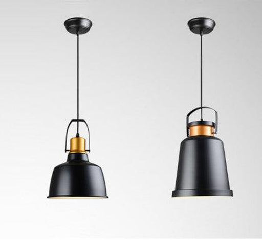 Newman Black Dome Industrial Loft Pendant Light-DWHOME