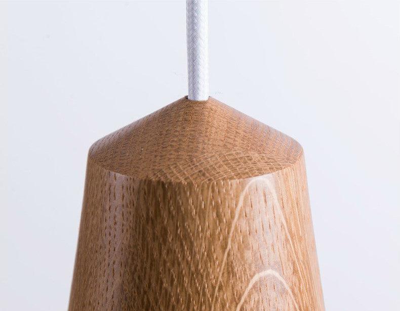 LundLund Minimalist Scandinavian Wooden Pendant Light - DWHOME
