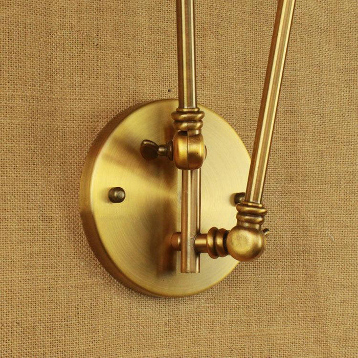 Brass Double Head Shade Industrial Wall Light - DWHOME