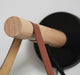 Nora Leather strap wooden scandi wall Light - DWHOME
