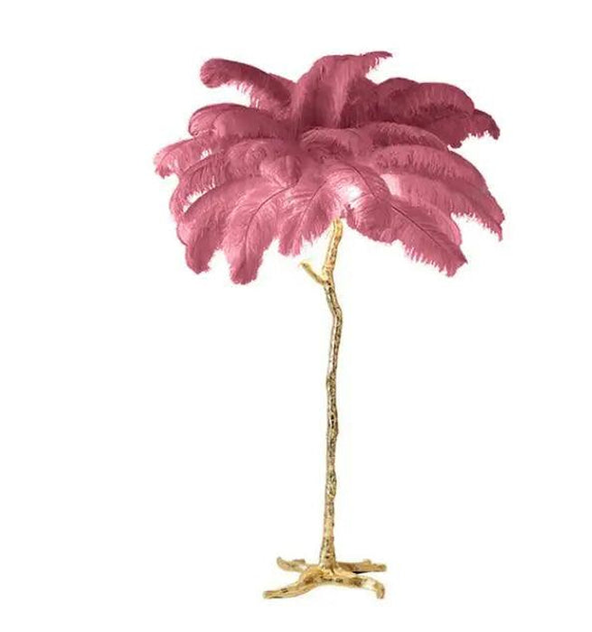 Talissa Feather Floor Lamp-DWHOME